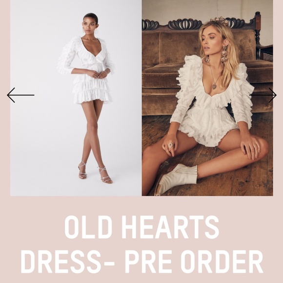 Revolve Atoir couture ruffle puff sleeve lux dress - Picture 3 of 7